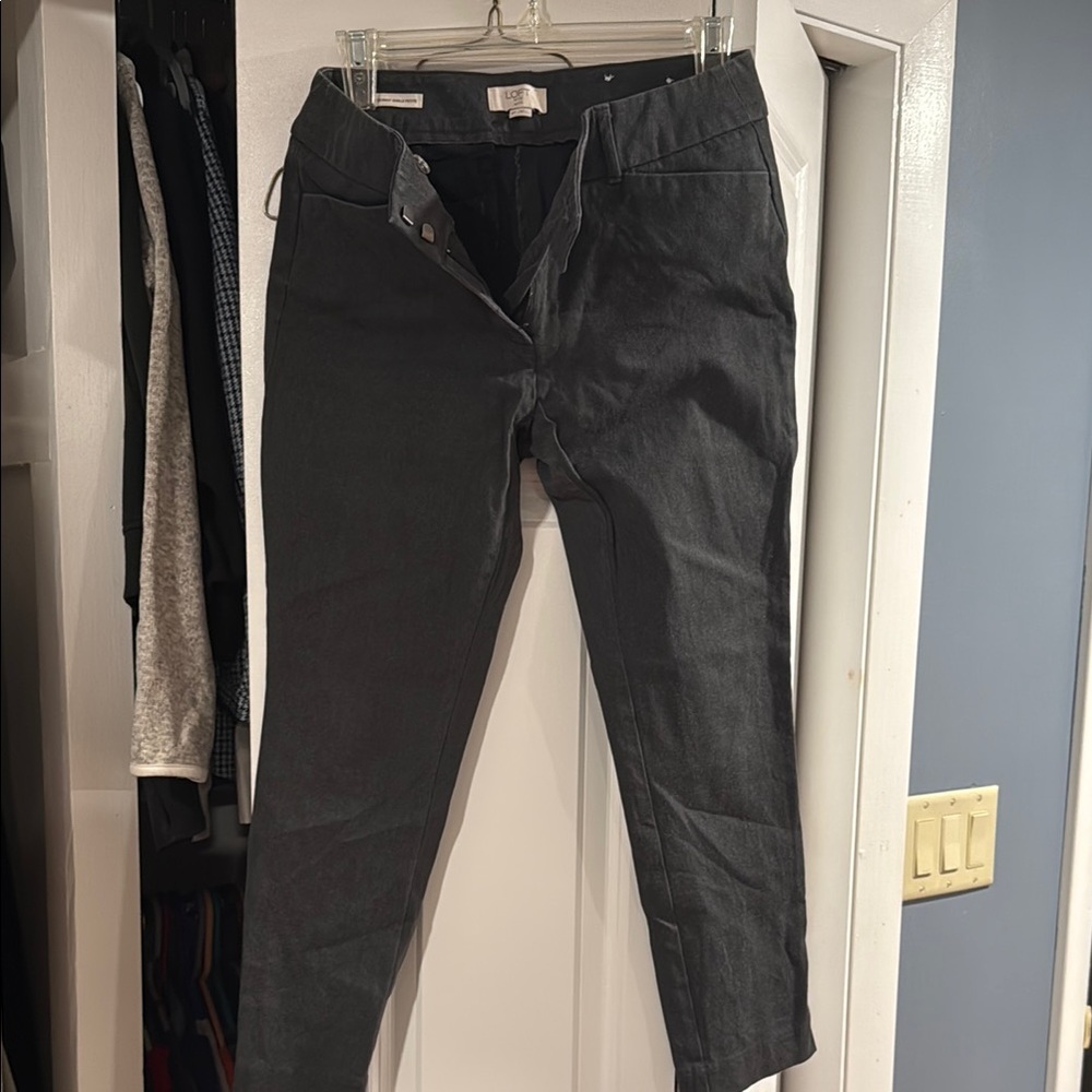 LOFT Charcoal Trousers